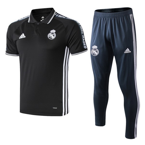 Polo Conjunto Completo Real Madrid 2019-2020 Negro